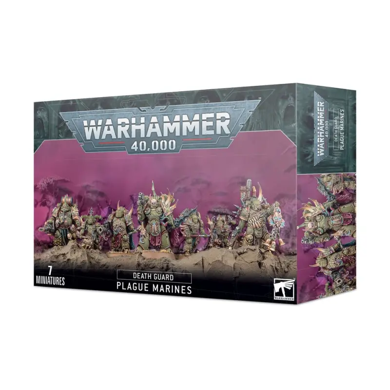 Plague marines, death guard, warhammer 40k, games workshop, model 43-55